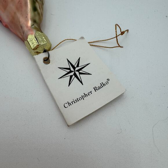 Christopher Radko 1991 Vintage glass 'Melon Slice' Watermelon Ornament Poland - Picture 3 of 11